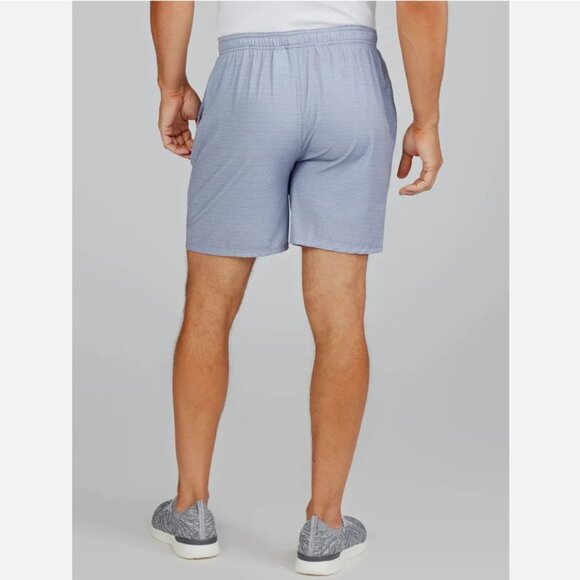 Tasc Performance Recess 7in 2-in-1 Shorts $68 in Light Gray Dash - Picture 4 of 8